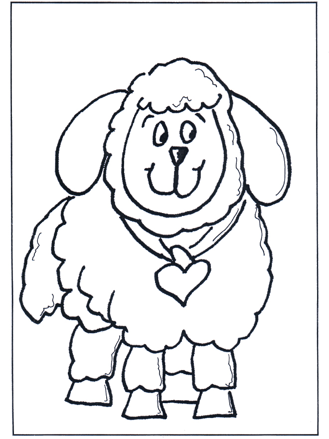 Mouton - Coloriages Animaux De La Ferme intérieur Coloriage Mouton