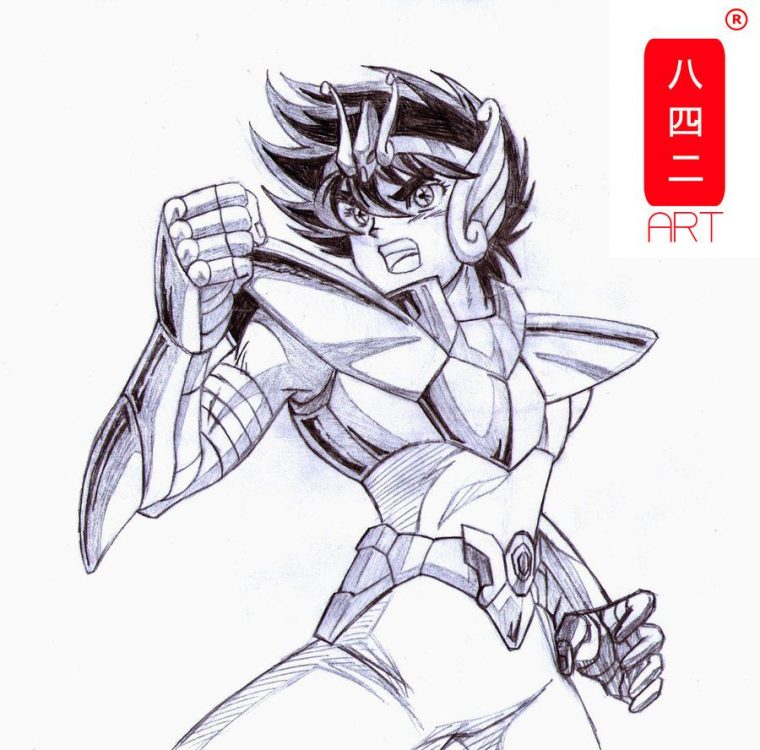 My Creation: Saint Seiya  Saint Seiya, Deviantart, Saints dedans Chevalier Du Zodiaque Coloriage