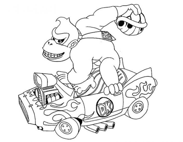 Nice 13 Coloriage Jeux Video En 2020  Coloriage Mario à Coloriage Mario Kart