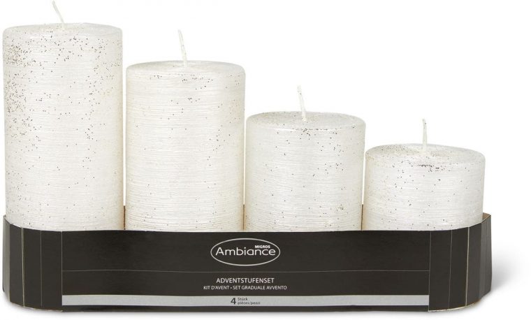 Noel By Ambiance Set De Bougies De L'Avent  Migros tout Bougie De L Avent