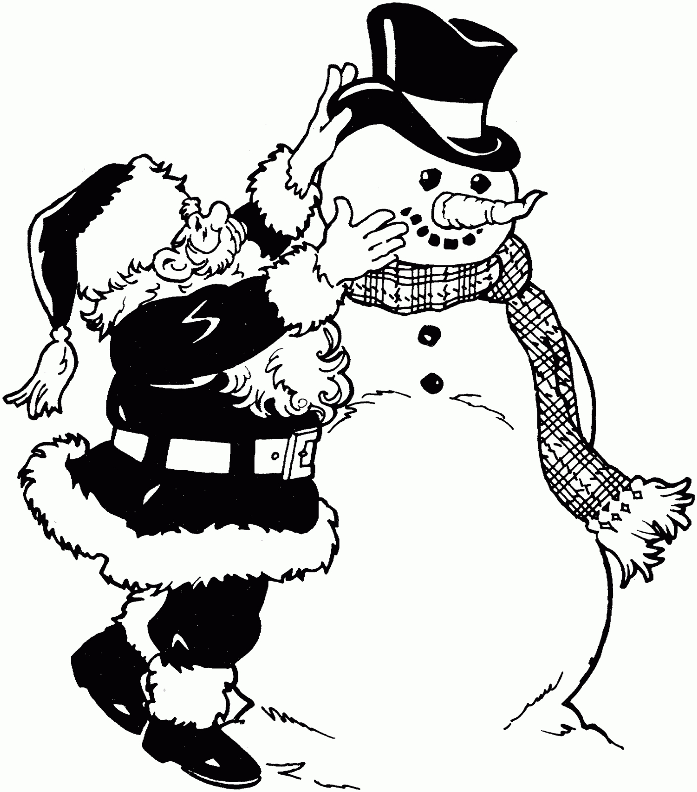 Noël Père Noël: Bonhommes De Neige encequiconcerne Coloriage Bonhomme 