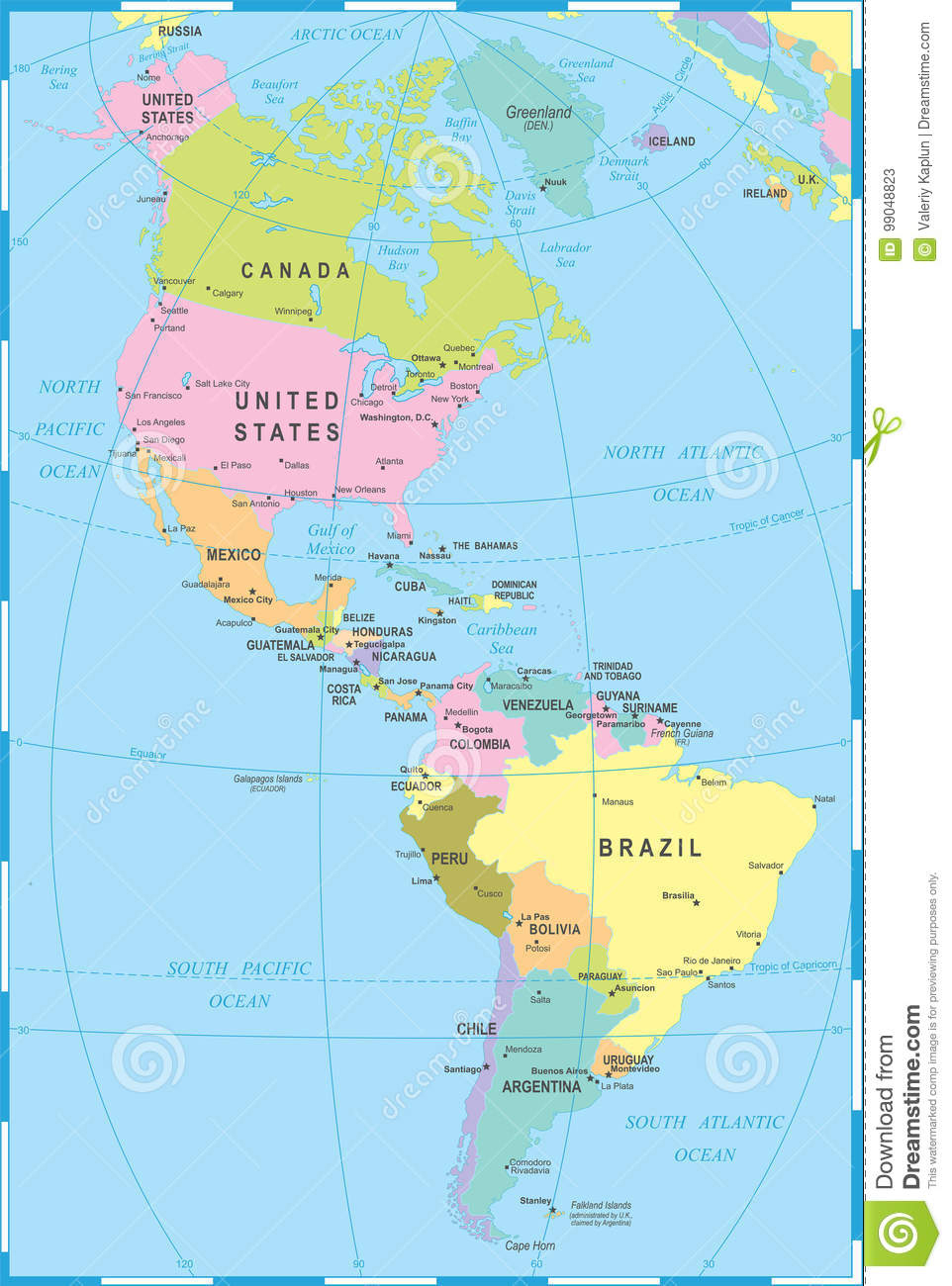Nord Et Carte De L&amp;#039;Amérique Du Sud - Illustration De encequiconcerne Carte Amerqieus Avec Tout Les Villes 