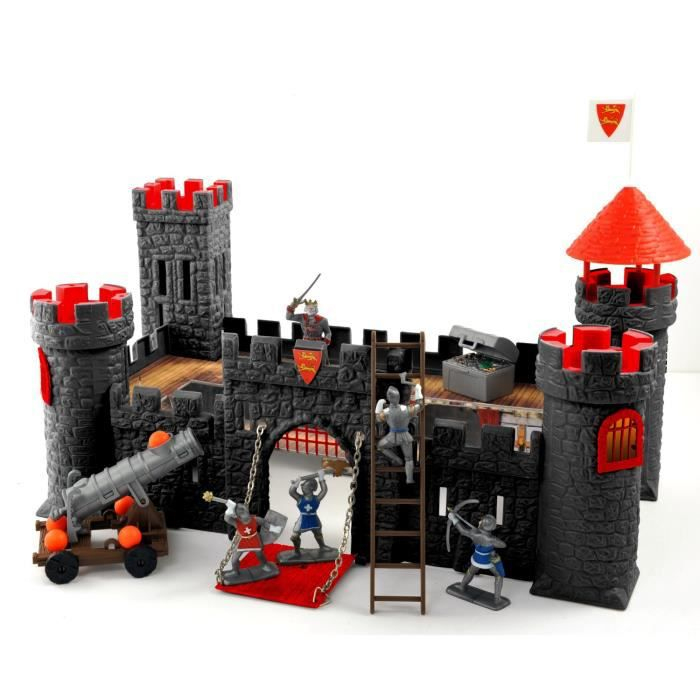 Norev Le Château Fort + 5 Figurines 42 * 32 Cm – Achat destiné Jeux De Chateau Fort En Ligne