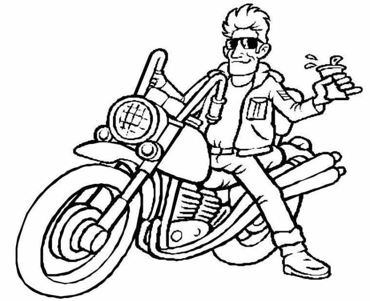 Nos Jeux De Coloriage Moto À Imprimer Gratuit – Page 3 Of 5 pour Dessin Moto Enfant