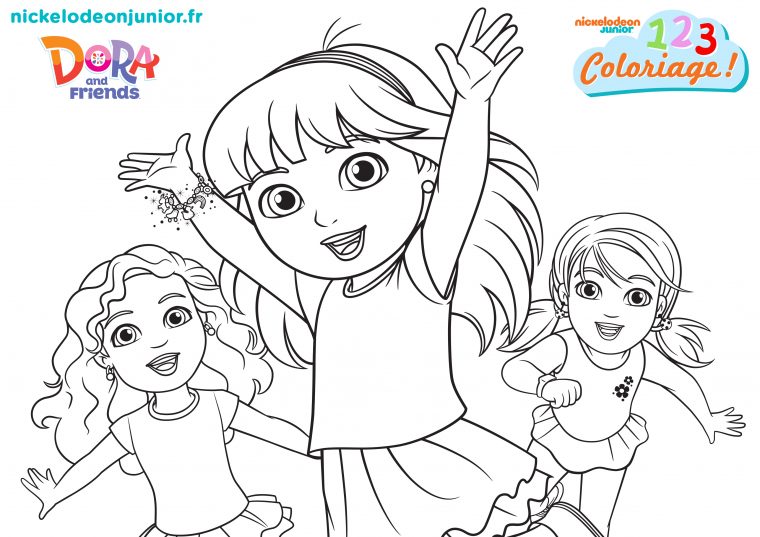 Nouveau Coloriage Dora And Friends A Imprimer  Meilleur dedans Dora Dessin