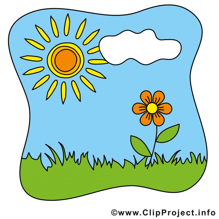 Nuage Soleil Image À Télécharger – Été Clipart – Été avec Dessin Soleil