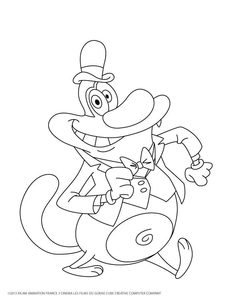 Oggy And The Cockroaches (Cartoons) - Printable Coloring Pages destiné Oggy Et Les Cafards Dessin Animé 