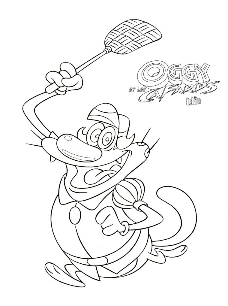 Oggy Et Les Cafards 16 – Coloriage Oggy Et Les Cafards pour Oggy Et Les Cafards Dessin Animé