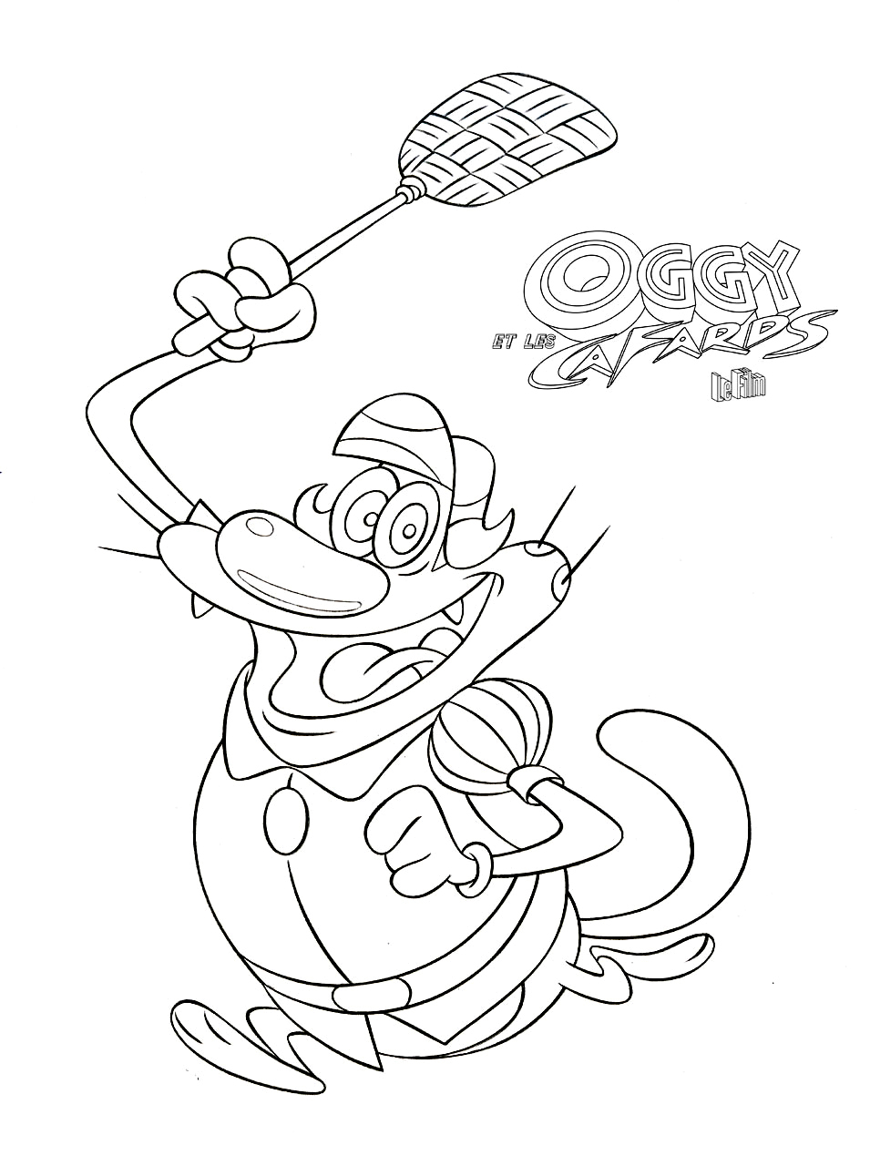 Oggy Et Les Cafards 16 - Coloriage Oggy Et Les Cafards pour Oggy Et Les Cafards Dessin Animé 