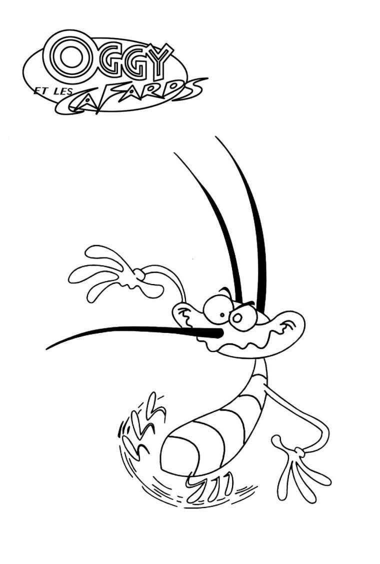 Oggy Et Les Cafards 7 – Coloriage Oggy Et Les Cafards avec Oggy Et Les Cafards Dessin Animé