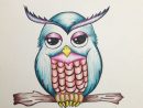 Olw Sketch By Mila Doni  Owl Sketch, Owl Wallpaper, Owl Art à Chouette Dessin Stylisé