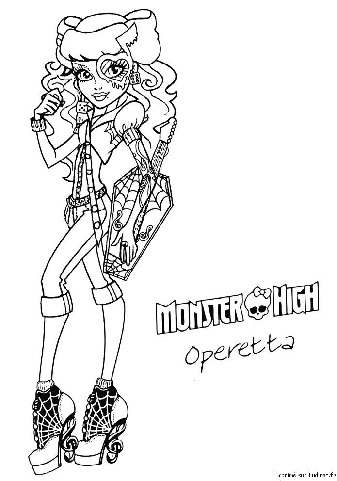 Operetta Est Un Coloriage De Monster High destiné Coloriage Monster High 