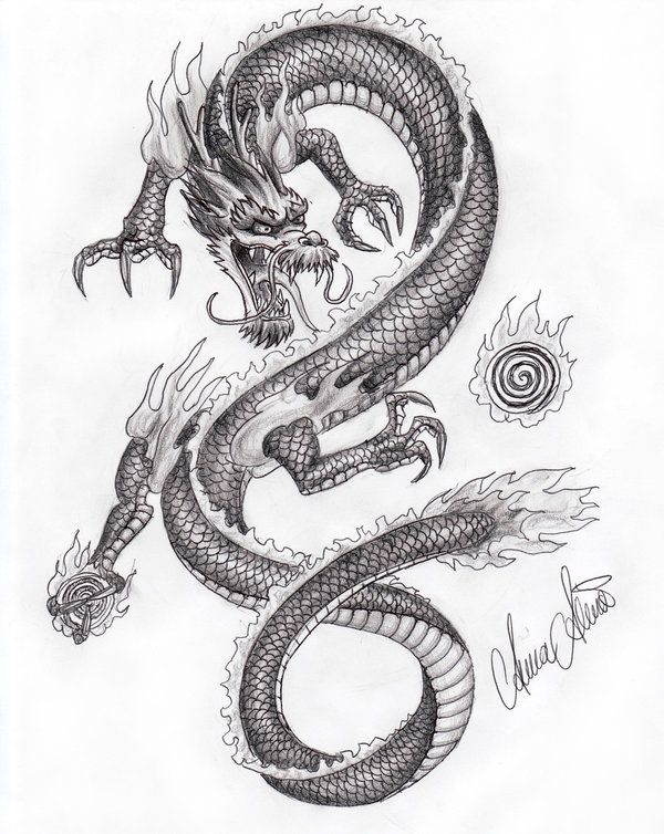 Oriental Dragon  Dragon Tattoo Meaning, Dragon Tattoo concernant Dessin Dragon 
