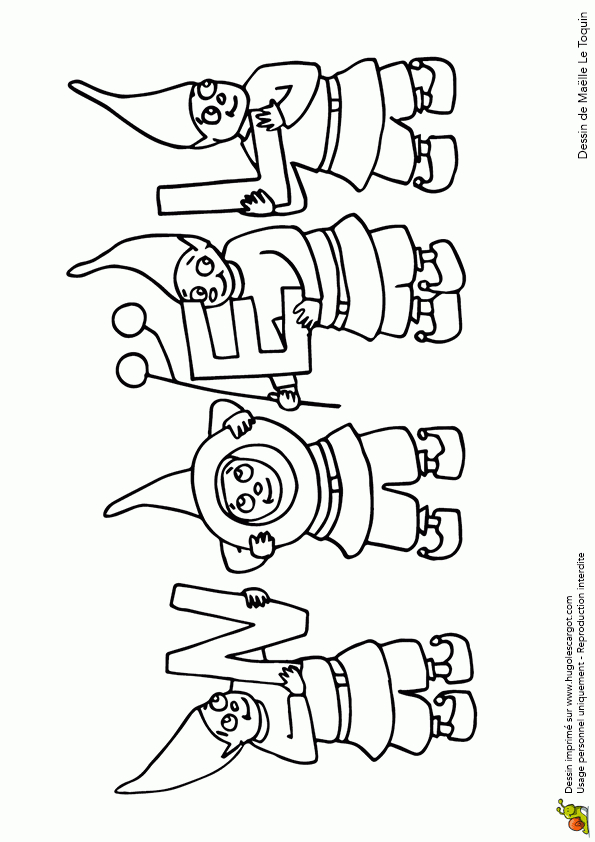 , Page 21 Sur 24 Sur Hugolescargot  Coloriage Noel destiné Dessin De Lutin De Noel