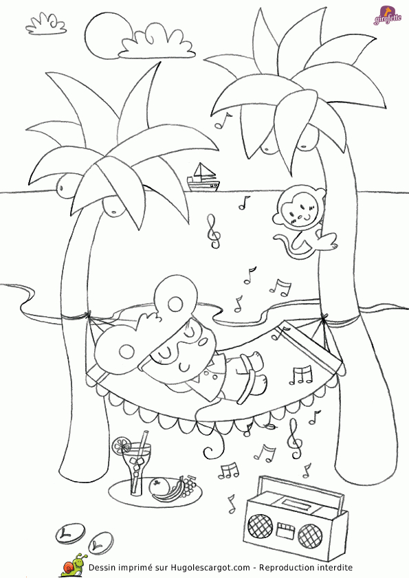 , Page 7 Sur 15 Sur Hugolescargot  Coloriage Vacances serapportantà Www Hugolescargot Com Gratuit