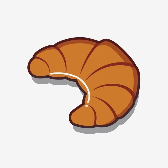 Pain De Dessin Animé Croissant Brun Gourmet Nourriture serapportantà Dessin De Pain 