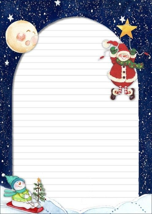 Papiers A Lettre - Page 6  Christmas Stationery pour Papier A Lettre De Noel A Imprimer Gratuitement 