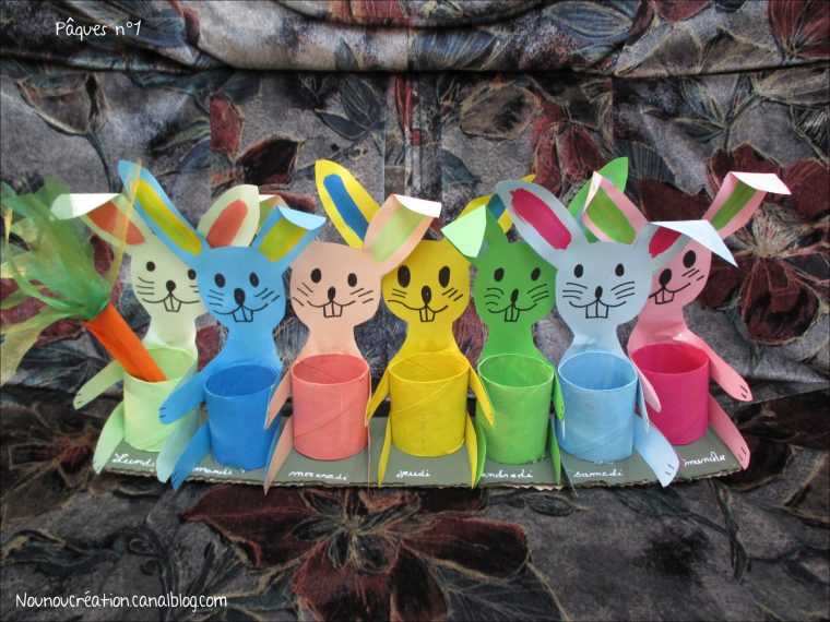 [Paques #1] – Le Semainier Lapin – Nounou Creation pour Lapins Paques