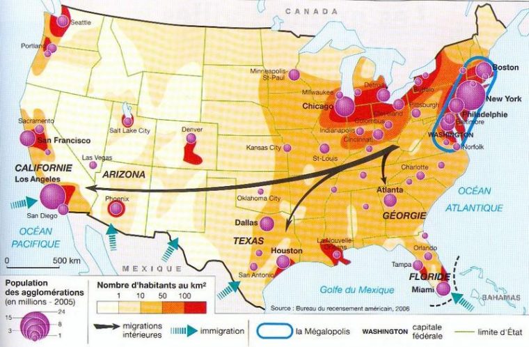 Parcours 1 : Réaliser Un Croquis À Partir De Cartes – La tout Carte Des Etats Unis À Imprimer