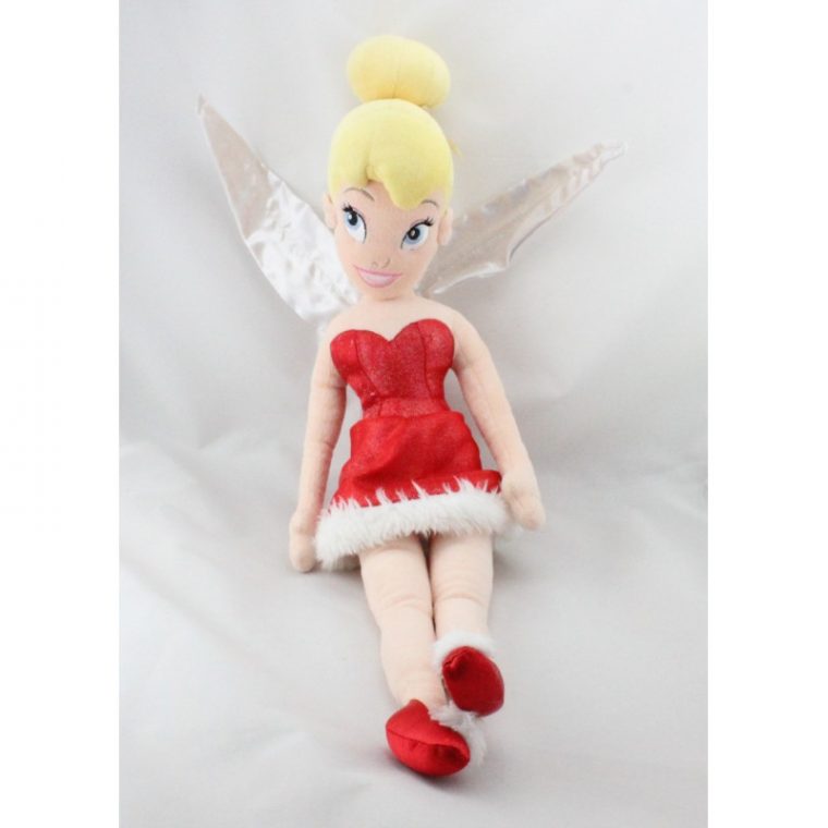 Peluche Fée Clochette En Mére Noël Disney tout Clochette Noel