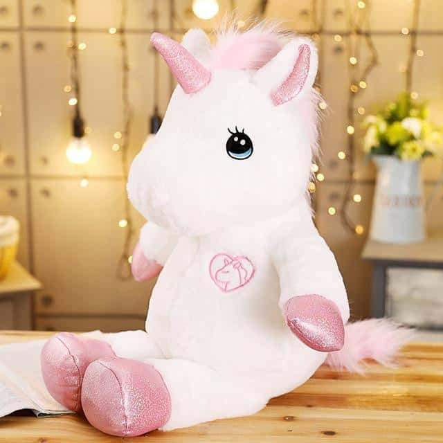 Peluche Licorne Xxl Blanche  La Peluche encequiconcerne One Piece Licorne