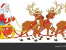 Père Noël Avec Les Cadeaux Dans Son Traîneau — Image concernant Pere Noel Et Son Traineau Coloriage