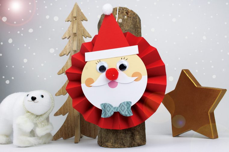 Père Noël En Papier Tout Rond Et Tout Mignon – Je Fais Un destiné Deco Noel Pour Enfants