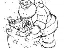 Père Noël Et Sa Hotte - Coloriage Père Noël - Coloriages à Pere Noel Et Son Traineau Coloriage