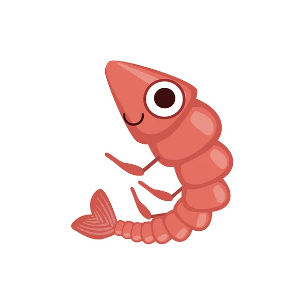Personnage De Dessin Animé Simple De Crevettes — Image destiné Dessin De Crevette 