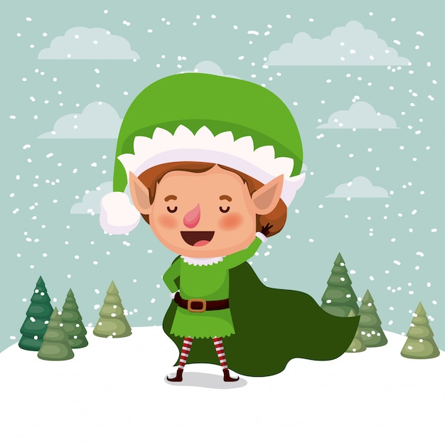 Petit Personnage De Lutin De Noël Dans La Conception D pour Dessins De Lutins