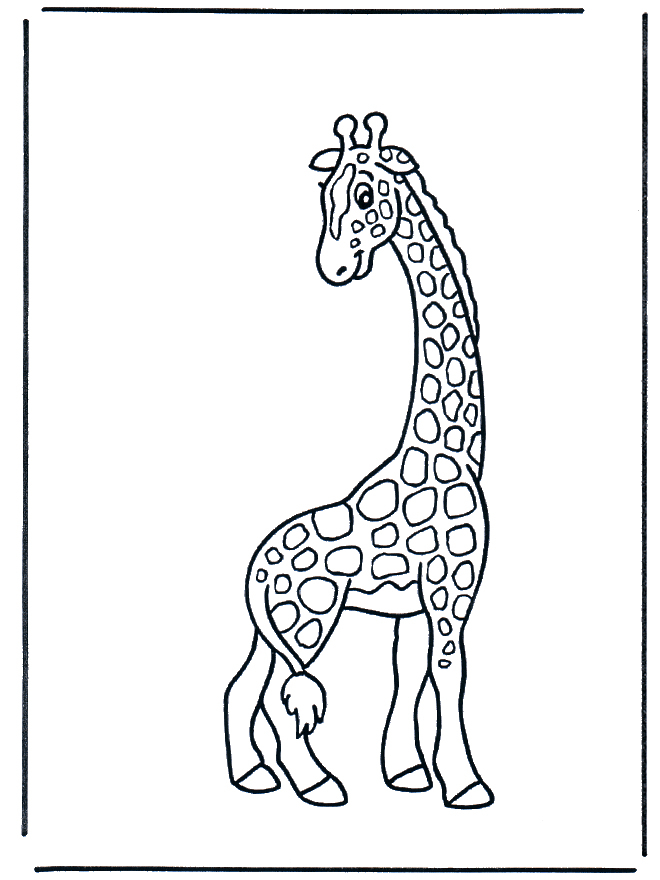 Petite Girafe - Coloriages Animaux serapportantà Coloriage Girafe