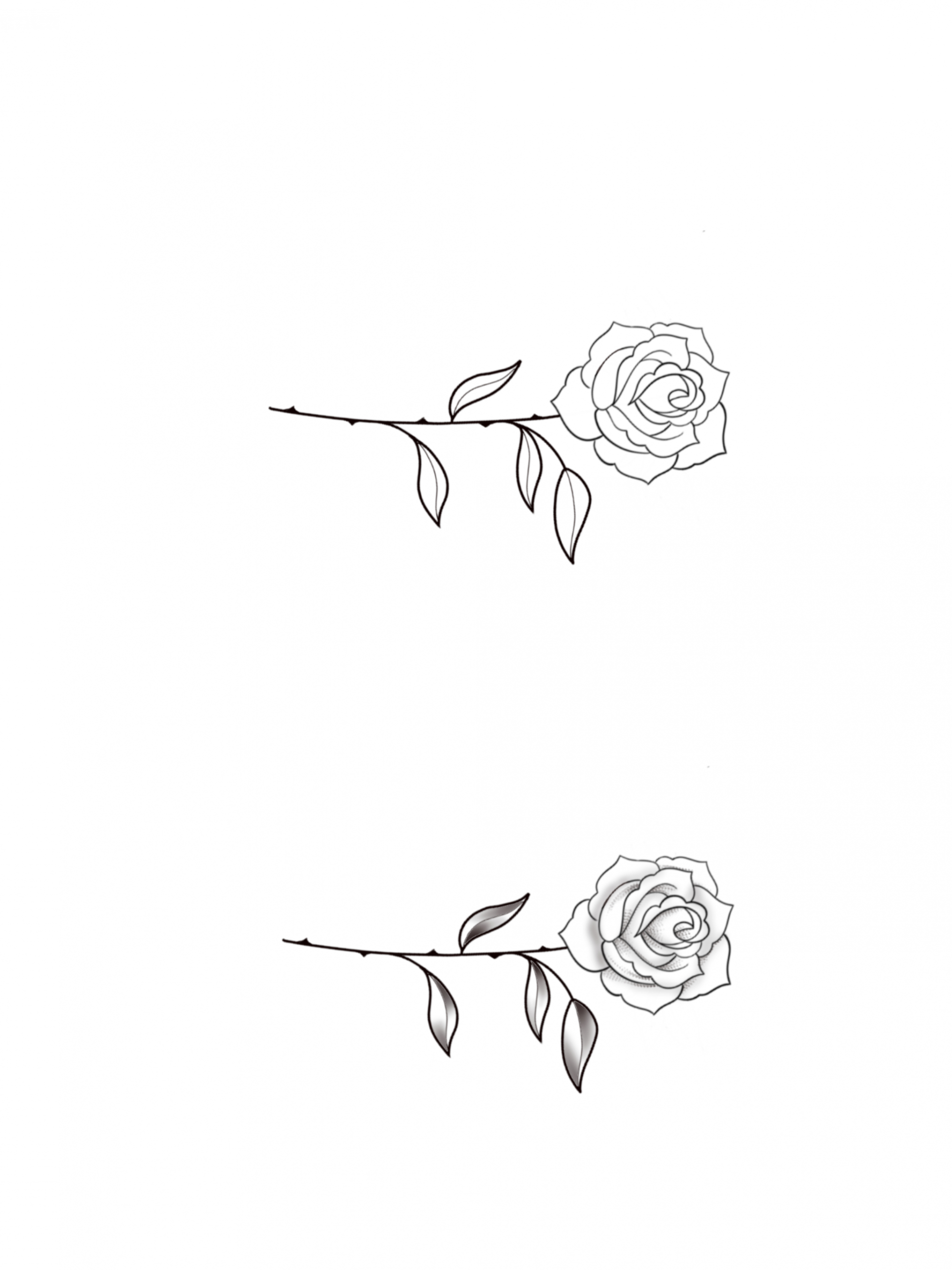 Petite Rose Graphique Design By Meddy Dessin Rose, Art tout Rose Facile A Dessiner