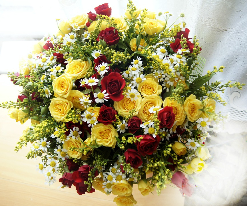 Photo Gratuite: Bouquet, Fleurs, Roses, Octobre - Image pour Fleurs Gratuites 