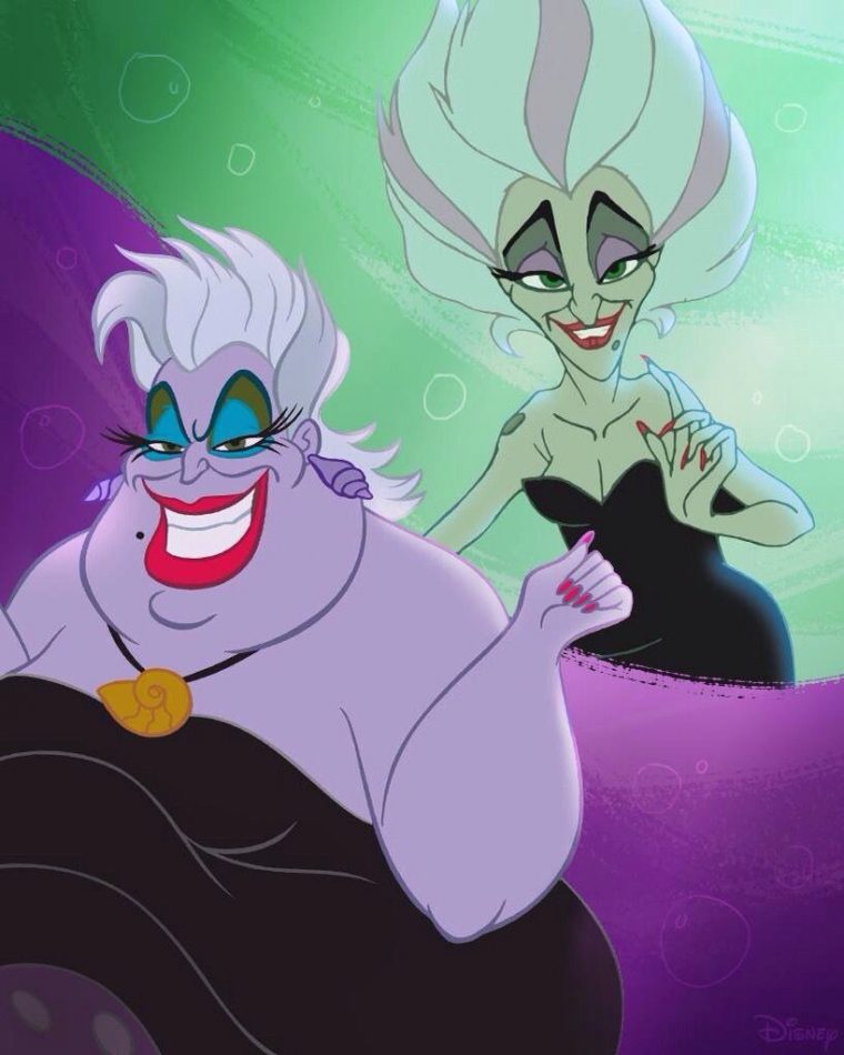 Pin By Ashley Bennett On Villains  Ursula Disney, Disney à Ursula La Petite Sirène