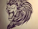 Pin By Lebag🖕 On Dessin  Lion Tattoo Design, Tribal Lion destiné Lion Dessin