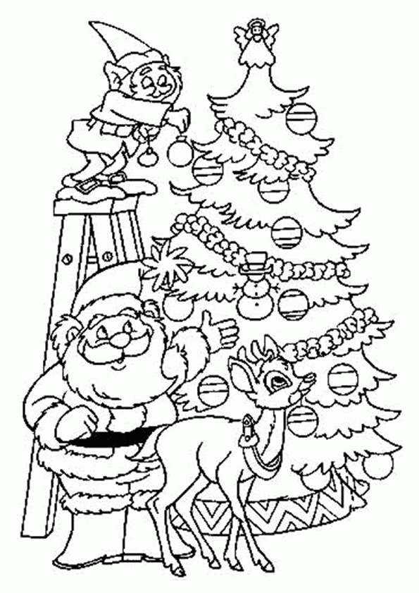 Pin By Sweet Heaven On Navidad  Christmas Coloring Sheets serapportantà Coloriage Lutin De Noel 