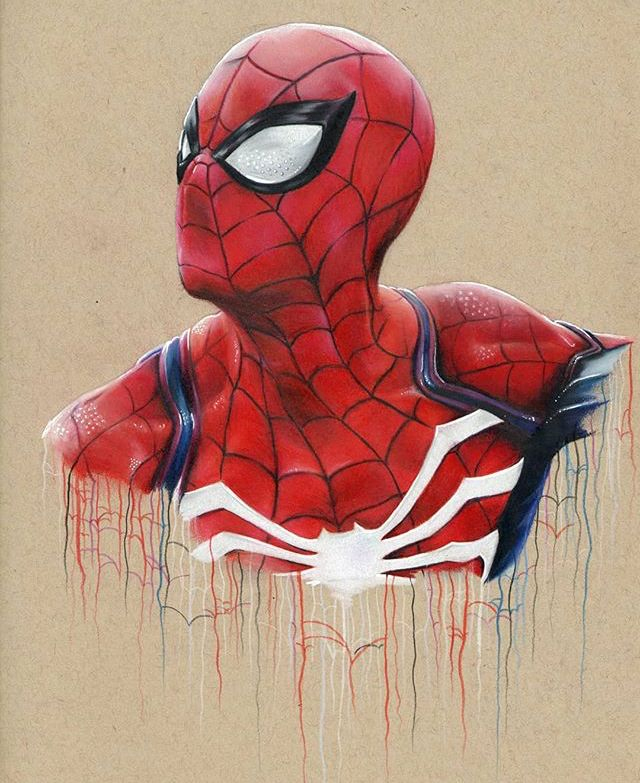 Pin En Shadow tout Dessin Spider Man 