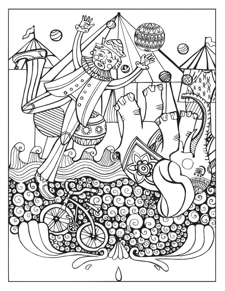 Pin On Coloriage Cirque pour Coloriages Cirque