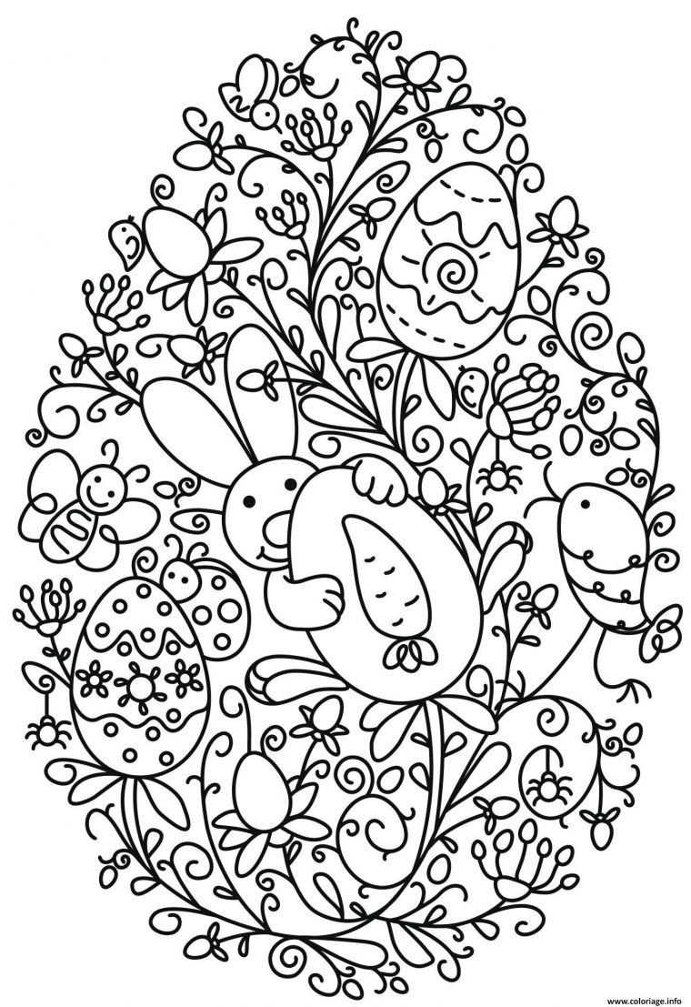 Pin On Coloriage destiné Coloriage Paques