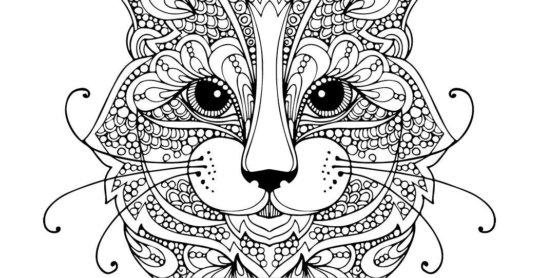 Pin On Félins Pages De Coloriage Chat, Lion, Tigre - Cat tout Coloriage Félins 