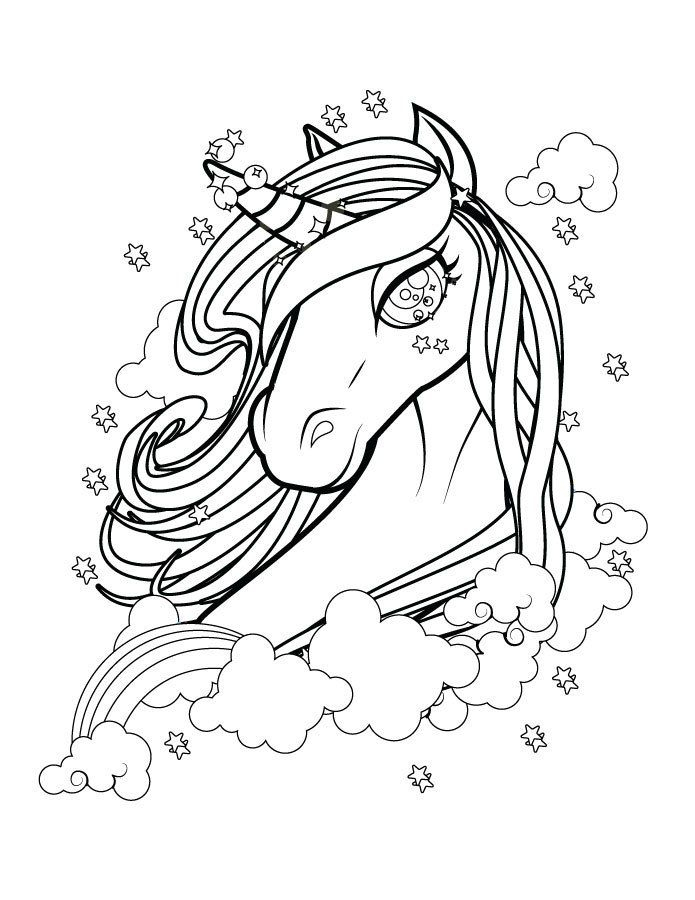 Pin On Fond De Carte intérieur Coloriage Pegase Licorne Imprimer 