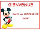 Plaque De Chambre Bienvenue Mickey Personnalisé Prénom Au à Video Joyeux Anniversaire Personnalisé Au Prénom