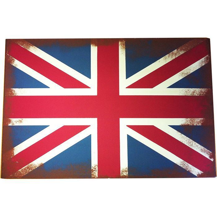 Plaque Métal Drapeau Anglais - Grande Bretagne - - Achat serapportantà Drapeau Anglaid