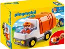 Playmobil 123 - Camion Poubelle Playmobil - Multicolore encequiconcerne Playmobil Camion Travaux