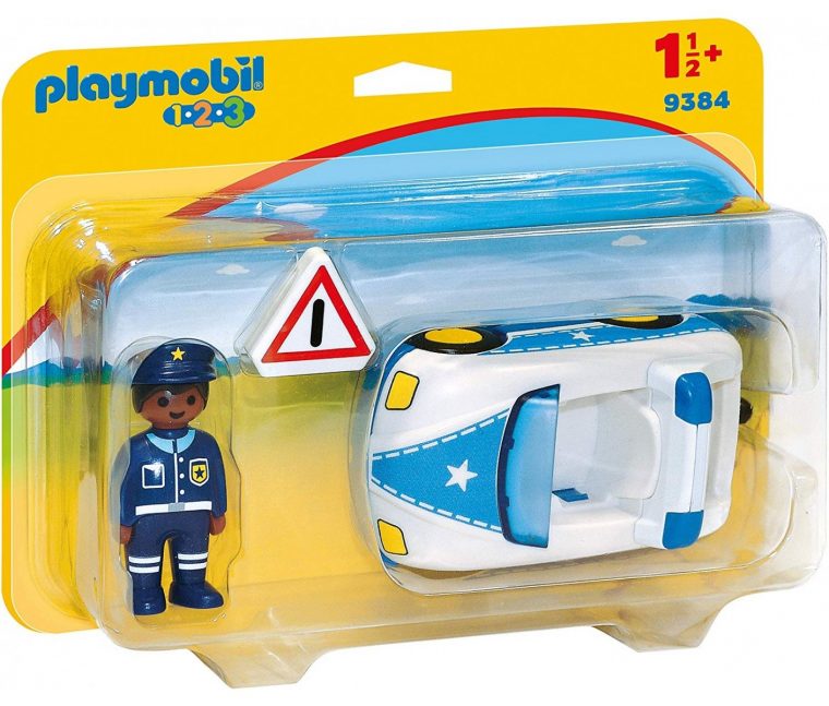 Playmobil 123 – Voiture De Police – 124058 tout Jeux De Voiture De Policier