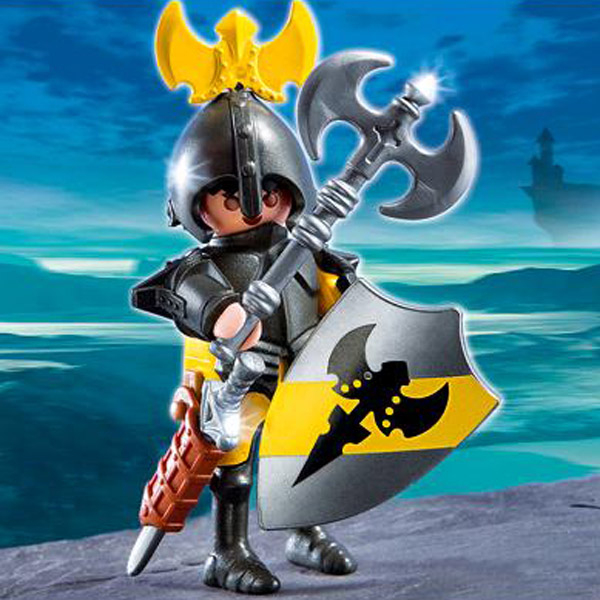 Playmobil 4746 Chevalier Jaune Avec Hache - Vente De concernant Playmobil Chevalier 