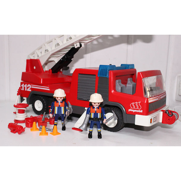 Playmobil Camion De Pompier Échelle - Vente De Playmobil pour Playmobil Camion Pompier Grande Echelle 