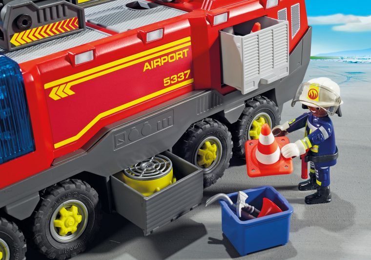 Playmobil Camion De Pompiers Avec Sons Et Lumieres De L tout Playmobil Camion Travaux