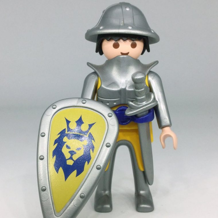 Playmobil Chevalier Jaune Au Lion Royal 2 – Vente De concernant Chevalier Playmobil