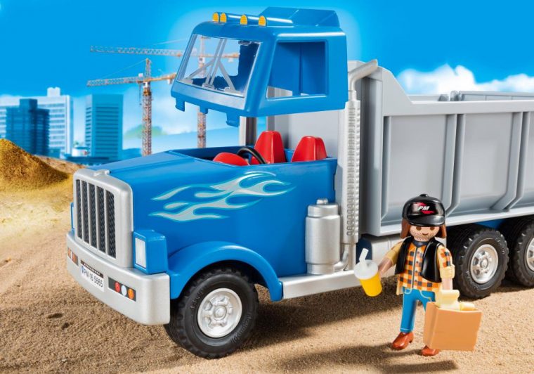 Playmobil City Action 5665 Pas Cher – Camion De Chantier avec Playmobil Camion Travaux